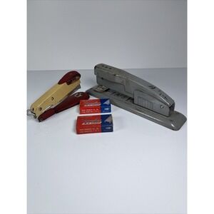Vintage Staple Stapler Lot Swingline Tot 50 Arrow Speed Products Classroom